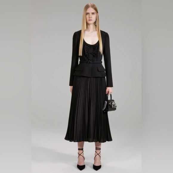 Self-Portrait Dresses & Skirts - Self-Portrait Blazer Pleated Skirt Dress